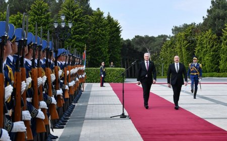 В Баку прошла церемония официальной встречи президента Литвы