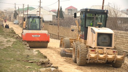 Sabunçu rayonu Savalan yaşayış massivinin yolları yenidən qurulur