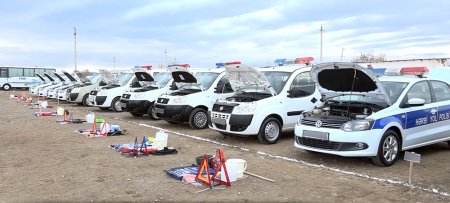  Naxçıvan Qarnizonu qoşunlarında avtomobil texnikasına baxış müsabiqəsi keçirilib