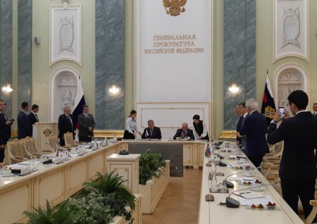 Moskvada Azərbaycan və Rusiya Baş prokurorluqları arasında əməkdaşlıq sazişi imzalanıb