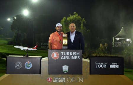 Tirrell Hatton“Türk Hava Yolları Açıq Qolf Turniri”nin qalibi oldu