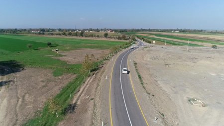 Ağcabədidə 18 km uzunluğunda yerli əhəmiyyətli yol yenidən qurulub