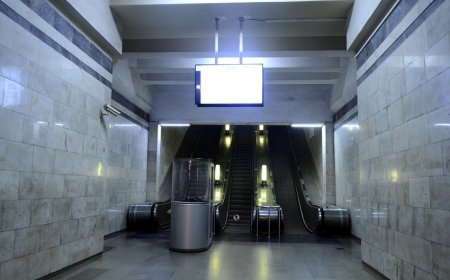 Metronun "Həzi Aslanov" stansiyasında eskalator əsaslı təmir edilib