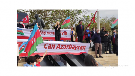 İstanbulda “Qarabağ Azərbaycandır” adlı aksiya keçirilib
