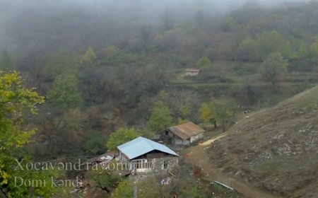 Xocavəndin işğaldan azad olunan Domi kəndinin görüntüləri-VİDEO