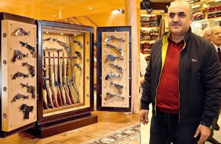 Səlim Müslümovun bahalı silah mağazası - FOTOLAR