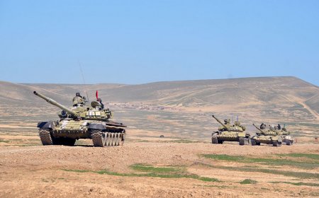 Azərbaycan Ordusunun tank bölmələrinin intensiv döyüş hazırlığı məşğələləri keçirilir-VIDEO