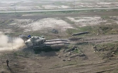 Azərbaycan Ordusunun tank bölmələri döyüş atışları icra edib-VIDEO
