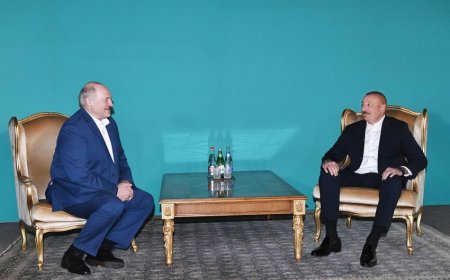 İlham Əliyev ilə Aleksandr Lukaşenkonun qeyri-rəsmi görüşü olub