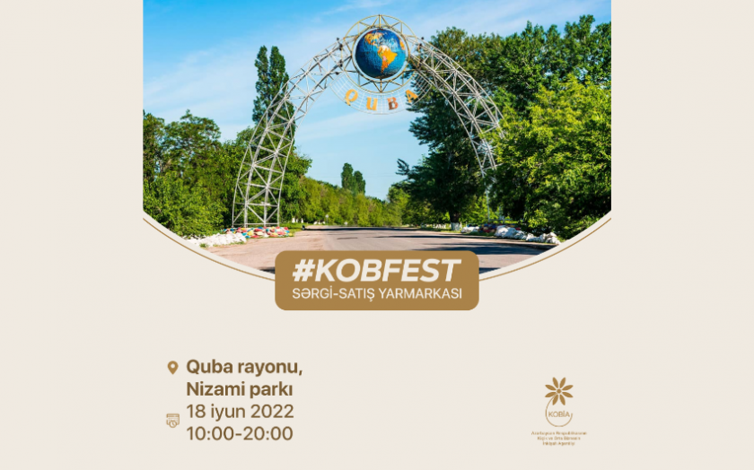 Qubada “KOB Fest” sərgi-satış yarmarkası keçiriləcək