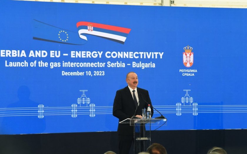 Prezident İlham Əliyev Serbiya-Bolqarıstan interkonektorunun açılış mərasimində iştirak edib