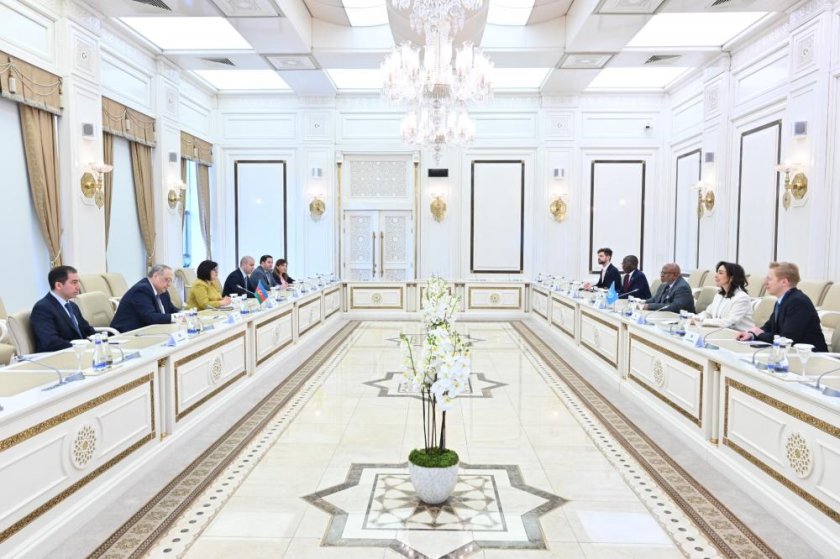 Sahibə Qafarova BMT Baş Assambleyasının 78-ci sessiyasının prezidentini qəbul edib