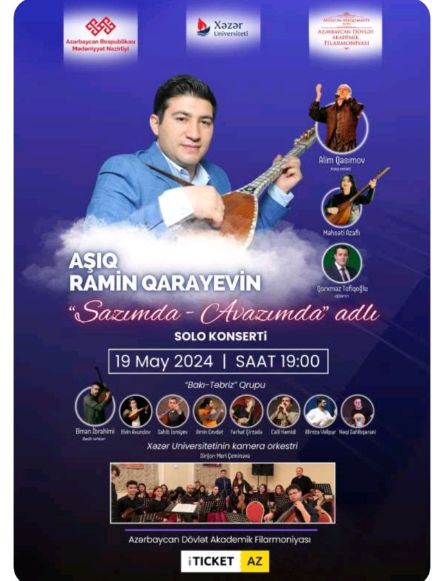 Aşıq Ramin Qarayev solo konsert verəcək