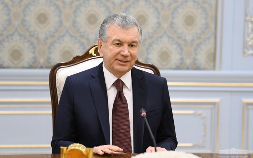 Özbəkistan Prezidentinin rəsmi qarşılanma mərasimi olub