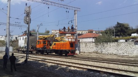 Bakı dairəvi dəmir yolunun elektrik təchizatı sistemi yenidən qurulur
