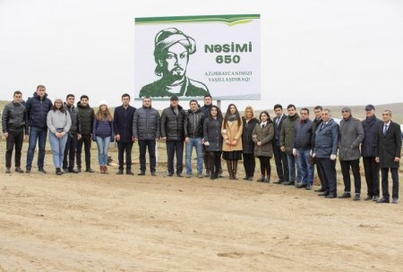 Kənd Təsərrüfatı Nazirliyinin kollektivi “Bir gündə 650 min ağac əkək” kampaniyasında aktiv iştirak edib