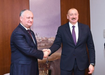 Azərbaycan və Moldova prezidentləri görüşüb