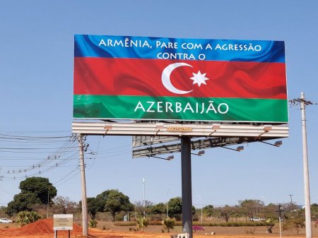 Brazilyada yollarında "Ermənistan, Azərbaycana qarşı təcavüzü dayandır!" çağırışı-FOTOLAR