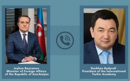 Ceyhun Bayramov Beynəlxalq Türk Akademiyasının prezidenti ilə danışıb