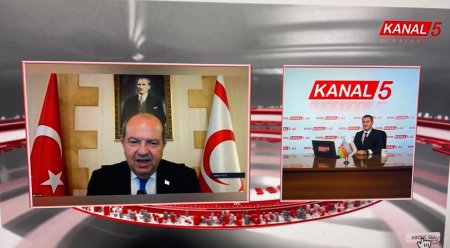 Şimali Kipr Prezidenti Ersin Tatar Azərbaycanda ilk dəfə KANAL 5 Tv-yə müsahibə verdi-VIDEO