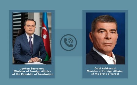 Azərbaycan və İsrail XİN başçıları telefonla danışıb