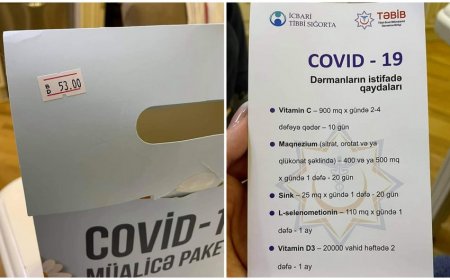 Satışa çıxarılan COVID-19 müalicə paketi neçəyə başa gəlir?