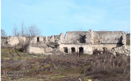 Füzulinin daha bir dağıdılmış kəndinin görüntüləri-VİDEO