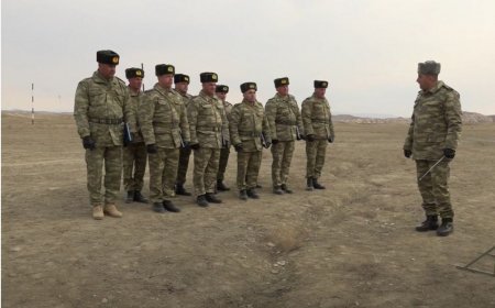 Naxçıvan Qarnizonu qoşunlarında komandir hazırlığı məşğələləri keçirilib-VIDEO