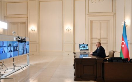 Prezident Avropa Yenidənqurma və İnkişaf Bankının yeni prezidentini videoformatda qəbul edib