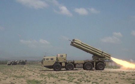 Raket-artilleriya batareyalarının döyüş atışlı taktiki təlimləri başlayıb-VİDEO