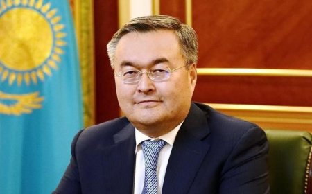 Qazaxıstanın xarici işlər naziri Azərbaycana gəlib
