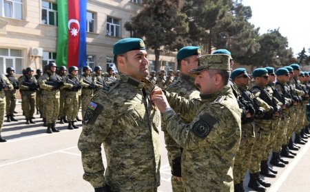 Azərbaycan sərhədçilərinə orden və medallar təqdim edilib