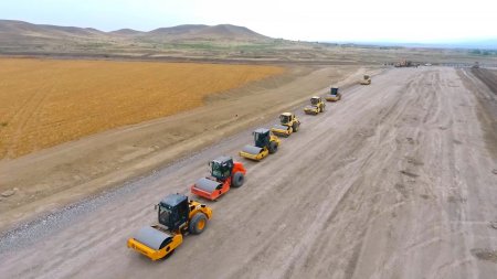 Horadiz-Cəbrayıl-Zəngilan-Ağbənd avtomobil yolunun tikintisi davam edir