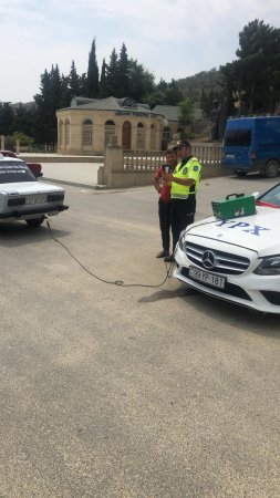 Şabranda yol polisi “Təmiz hava“ aylığı ilə bağlı tədbir keçirib