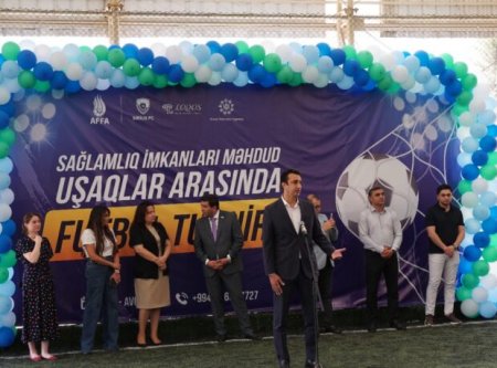 Sağlamlıq imkanları məhdud olan uşaqlar üçün mini futbol turniri keçirilir