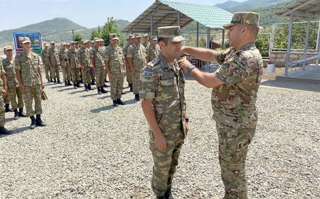 Xocalı ərazisində yeni hərbi hissənin açılışı olub - VİDEO