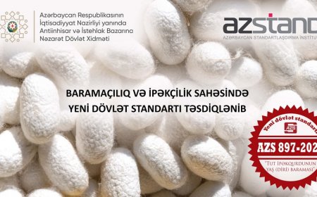 Azərbaycan baramaçılıq və ipəkçilik üzrə yeni dövlət standartı təsdiq edib