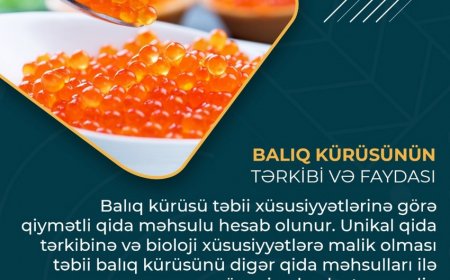 Balıq kürüsünün insan orqanizmi üçün faydaları NƏLƏRDİR?