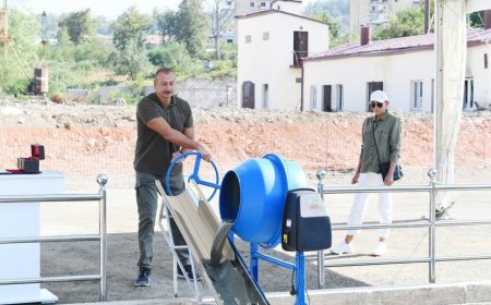 Şuşada “Otel və Konfrans Mərkəzi”nin təməli qoyulub