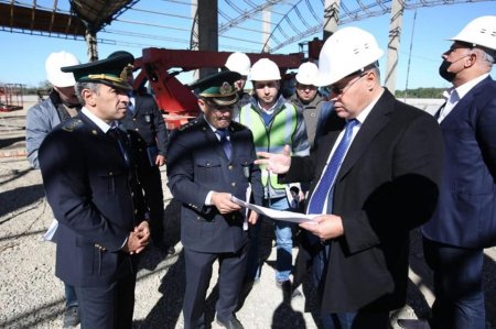 Səfər Mehdiyev "Xanoba" gömrük postunda aparılan tikinti işləri ilə tanış olub