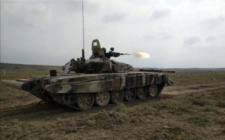 Azərbaycan Ordusunun tank bölmələri döyüş atışları icra edib-VIDEO