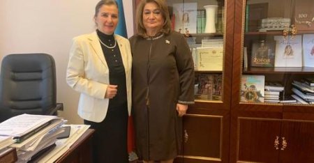 Milli Məclisin deputatı Hicran Hüseynova Tülay Kaynarca ilə görüşüb