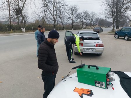 DYP atmosferi çirkləndirən avtomobillərə qarşı tədbir keçirib