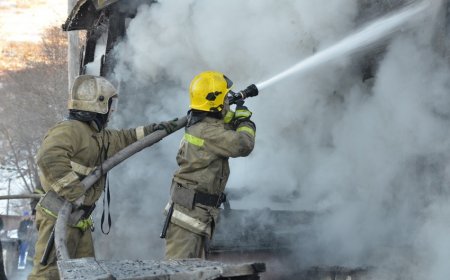 Bakıda məktəbdə yanğın olub