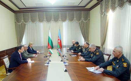 Azərbaycan Ordusunun Baş Qərargah rəisi Bolqarıstan nümayəndə heyəti ilə görüşüb