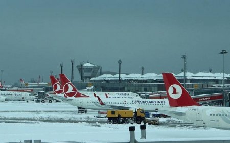 İstanbul hava limanında uçuşlar təxirə salınıb