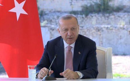 Ərdoğan: "Əminə xanımla işimizi evdən davam etdiririk"