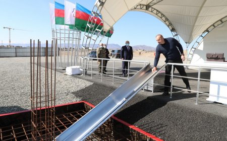 Azərbaycan Prezidenti “Park Forest Otel Ağdam” mehmanxanasının təməlini qoyub