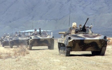 Azərbaycan Ordusunun tank bölmələrinin döyüş hazırlığı yoxlanılıb-VIDEO