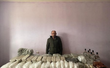 İrandan Azərbaycana 63 kq narkotikin keçirilməsinin qarşısı alınıb